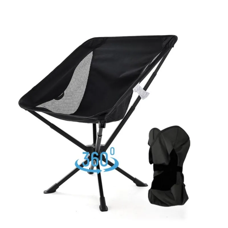 Tragbarer, um 360 Grad drehbarer Campingstuhl