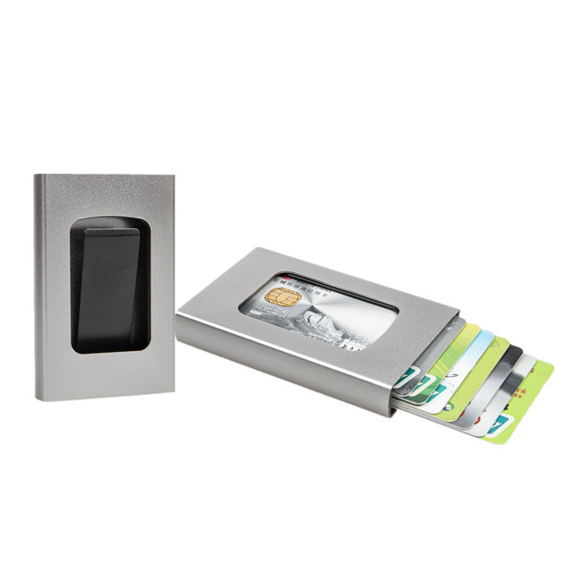 RFID Blacking Secure Pocket Wallet Aluminium-Geld- und Kartenhalter